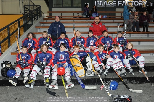 2011-01-16 Chiasso 1047 Hockey Milano Rossoblu U10 - Squadra